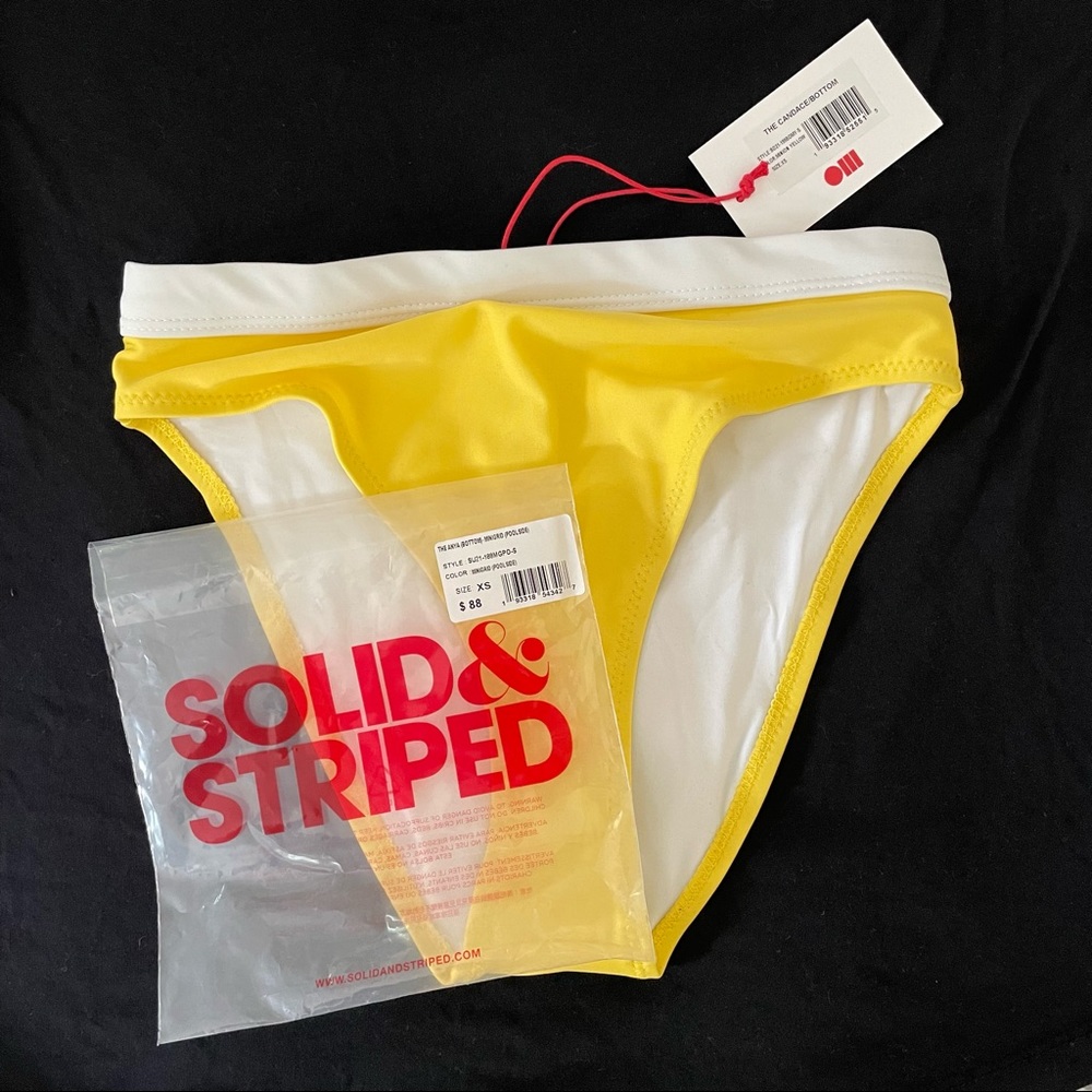Solid & Striped NWT Bikini Bottom - XS Minion Yellow - Candace Bottom